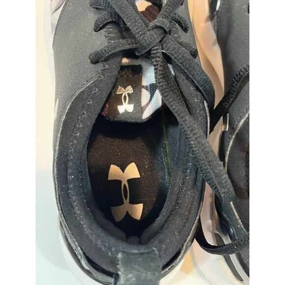 Under Armour Shoes Womens Size 8 Black Floral Running Sneakers 1285750-001 - Picture 6 of 11